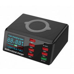 Dr. Phone-DrPhone SMARTC4 8-poorten Laadstation met Draadloos lader - Qualcomm 3.0 + PD (powerdelivery) & Led-display€ 59,95€ 49,55DrPhoneLaders8720118088227
