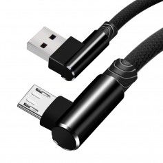 Dr. Phone-DrPhone D9 Micro USB Dubbele 90° Haakse Nylon Gevlochten 3A kabel – 2 Meter -Datasynchronisatie & Snel opladen – Zwart€ 10,95€ 9,05DrPhoneKabels8720118913840