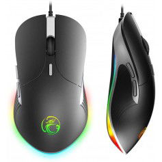 Dr. Phone-Elementkey IMX6 Hoogwaardig Professionele Gaming USB Bedrade Muis – RGB verlichting - 6400 DPI - 6 Knoppen Optische - Zwart€ 32,95€ 27,23ElementkeyMuis8720118013601
