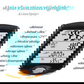 Dr. Phone-DrPhone FCS1 Fietscomputer - Draadloze fiets snelheidsmeter - Kilometerteller - 4-Lijn display met achtergrondverlichting€ 24,95€ 20,62DrPhoneFietscomputer8720118013618