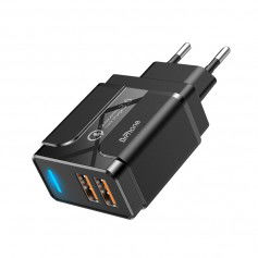 Dr. Phone-DrPhone HALO3 - 18W Dubbele Qualcom 3.0 Quick Charge Thuislader - Adapter - Snel Lader– Fast Charge Zwart€ 17,95€ 14,83DrPhoneLaders8720118085998