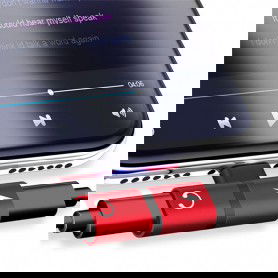 Dr. Phone-DrPhone Audio Splitter Adapter - 2 Lightning Poorten - Stereo Sound - Opladen + Audio - 2 in 1 - Voor iPhone en iPad - Goud€ 8,95€ 7,40DrPhoneSplitter8720118740279