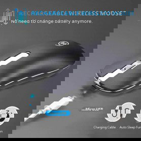 Dr. Phone-Elementkey NIYE Serie Draadloze Stille Muis 2.4Ghz Wireless – USB – DPI 1600- Oplaadbaar – Zilver€ 19,95€ 16,49ElementkeyMuis8720118013861