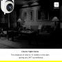 DrPhone CCS1 - IP Camera - 2MP - Intelligente Camera – Tuya App- 1080P - Wifi Camera – Dome Camera - Wifi 2.4Ghz
