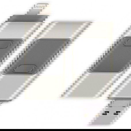 Dr. Phone-DrPhone Flashdrive 32GB USB Stick 3 in 1 Flashdrive - OTG USB 3.0 + Micro USB + lightning iPhone - Android - Opslag - Zilver€ 24,95€ 20,62DrPhoneFlashdrives8720118044773