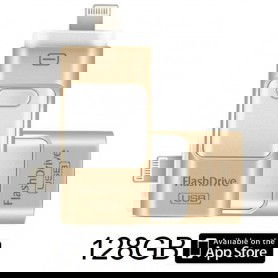 Dr. Phone-DrPhone Flashdrive 128 GB USB Stick 3 in 1 Flashdrive - OTG USB 3.0 + Micro USB + lightning iPhone - Android - Opslag - Goud€ 34,95€ 28,88DrPhoneUsb-stick8720118040485