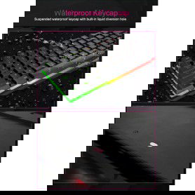 Dr. Phone-Elementkey AK60 - Gaming USB Keyboard - 104 toetsen - Multimedia toetsen - LED – Membraam Klik - RGB - Waterproof€ 39,95€ 33,02ElementkeyToetsenbord8720118273562