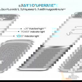 Dr. Phone-DrPhone AIR01 - Luchtreiniger HEPA filter - Air Purifier – 40db max - 10-20m ³ - Verwijderd Geuren – Rook – Luchtverfrisser€ 79,95€ 66,07DrPhoneLuchtreiniger8720118273791