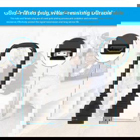 Dr. Phone-DrPhone HNH2 HDMI Mannelijk naar HDMI Vrouwelijk Kabel 1080P – Male naar Female Adapter - Verlengsnoer - 30CM - Zwart€ 9,95€ 8,22DrPhoneHDMI Kabels8720118053003