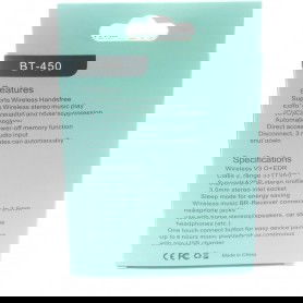 Dr. Phone-DrPhone BT450- Bluetooth Receiver - Aux 3.5mm - Auto - Thuis - Speakers & Meer – Zwart€ 16,95€ 14,01DrPhoneHome8720118563359