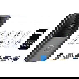 Dr. Phone-DrPhone® HawkX3 – Video Deurbel Cloud – Wireless Camera - Intercom - Wifi + 4G + 3 Batterijen + 2x Binnen Bel + Lader - Zwart€ 89,95€ 74,34DrPhoneCamera 8720118055588
