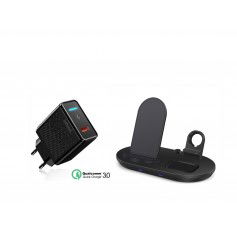 Dr. Phone-DrPhone DFC2 – 4 IN 1 Wireless Charger Stand – iPhone – Pencil – Airpods – Apple Watch – QI + 18W Thuislader Adapter – Zwart€ 54,95€ 45,41DrPhoneDraadloos Laden8720118751541