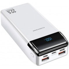 Dr. Phone-DrPhone PW4 Powerbank 30000mah - 22.5W- Draagbare Oplader - USB-C PD 20W met Digitale LCD-scherm – 2x Qualcom 3.0 - Wit€ 49,95€ 41,28DrPhonePowerbanks / Accu's8720118053256