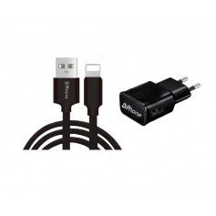 Dr. Phone-1 Pack DrPhone® Black Series - 10W Lader Oplader + 3 Meter Nylon iPhone + iPad Oplaadkabel - Zwart€ 16,95€ 14,01DrPhoneLaders8720118274576