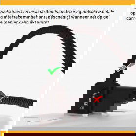 Dr. Phone-DrPhone HybridX - Nylon Kevlar Oplaadkabel - 2 Meter - Lightning 8-Pin Kabel - Optimaal Accuduur - Geschikt voor Apple€ 9,95€ 8,22DrPhoneKabels8720118274590