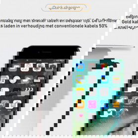 Dr. Phone-DrPhone HybridX - Nylon Kevlar Oplaadkabel - 2 Meter - Lightning 8-Pin Kabel - Optimaal Accuduur - Geschikt voor Apple€ 9,95€ 8,22DrPhoneKabels8720118274590