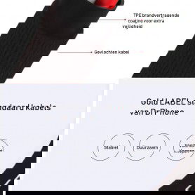 Dr. Phone-DrPhone HybridX - Nylon Kevlar Oplaadkabel - 3 Meter - Lightning 8-Pin Kabel - Optimaal Accuduur - Geschikt voor Apple€ 10,95€ 9,05DrPhoneKabels8720118274606