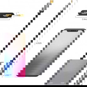 Dr. Phone-DrPhone PD9 USB C naar Dubbele HDMI-adapter - 4K@ 30HZ - 2 in 1 USB-C HDMI HUB - Grijs€ 34,95€ 28,88DrPhoneHub / Adapter8720118053577
