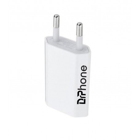 DrPhone 5W - USB Lader Stekker - Compacte Oplader - 5V 1A Wit