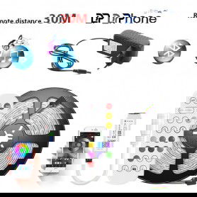 Dr. Phone-DrPhone AG03 - Led strip - Multi Kleur - 5050 SMD - Waterproof - App Controle - Afstandsbediening - Bluetooth audio - 20 Meter€ 49,95€ 41,28DrPhoneVerlichting8720118337790