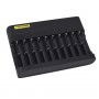 DrPhone ChargeX10 Batterij Lader 10 poorten – Li-ion Oplaadbaar voor o.a 18650 26650 14500 16340 18500 10440 18350 17670