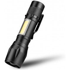 Dr. Phone-DrPhone FL1 - Led Zaklamp - Cob/Xpe - Waterdicht - Inclusief zoom - Zwart - Licht afstand 100/200m€ 14,95€ 12,36DrPhoneVerlichting8720118089200