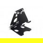 DrPhone APS5 Aluminium Smartphone/Tablet Houder – Verstelbaar 270° – Opvouwbaar – Geschikt voor 4-8 inch apparaten – Zwart