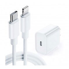 Dr. Phone-DrPhone - Lunar Pro series - 18W Oplader - 2 Meter USB-C naar Lightning Kabel 5V Lader - Geschikt voor iPhone en iPad€ 19,95€ 16,49DrPhoneLaders8720118448076