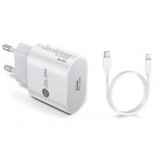 Dr. Phone-DrPhone PDK Lunar - 20W Thuislader + 1 Meter USB-C naar Lightning Kabel 5V voor o.a iPhone 12/ 12 Pro / 12 MAX€ 14,95€ 12,36DrPhoneLaders8720118275153