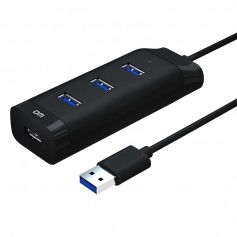 Dr. Phone-DrPhone DM CH7 4 poorten USB3.0 Hub - 5Gbps - 300 MB/s / Splitter / Verdeler – Zwart€ 13,95€ 11,53DrPhoneHub / Adapter8720118054284