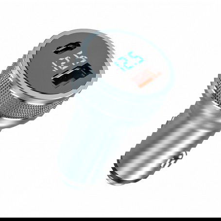 Dr. Phone-DrPhone Invisible4 Autolader - QC3.0 3A/9V + USB C met PD 18W Snel Opladen - 36W met Digitale Display - Zilver€ 14,95€ 12,36DrPhoneAutoladers8720118054437