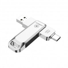 Dr. Phone-LUXWALLET PD8 USB Stick 64GB USB-C Type-C 3.1- USB 3.0 Flash Drive - OTG –360 Graden Roteerbaar – Zilver€ 19,95€ 16,49LUXWALLETFlashdrives8720118056905