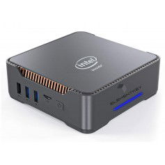Elementkey iniX3 - Ultra Mini PC - Gemini Lake J4125 - 8GB DDR4 Ram - 128GB SSD - WiFi - Bluetooth - Mini Computer - Zwart