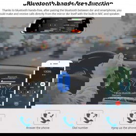 Dr. Phone-DrPhone RMX Achteruitkijkspiegel + Dubbele Camera - Dashcam - Dubbele camera - GPS - 4G - Bluetooth - ADAS - Touchscreen€ 199,95€ 165,25DrPhoneDashcam8720118660973
