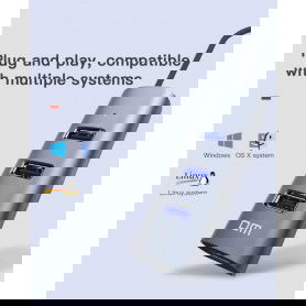 Dr. Phone-DrPhone DM CH9 Metalen Aluminium 4 poorten USB3.0 Hub - 5Gbps - 300 MB/s / Splitter / Verdeler – Zwart€ 17,95€ 14,83DrPhoneHub / Adapter8720118057346