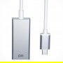 DrPhone DM CH17 Type C/USB C naar RJ45 Ethernet Poort Hub - 1000Mbps  - Aluminium behuizing voor o.a MAC /Windows - Wit/Grijs