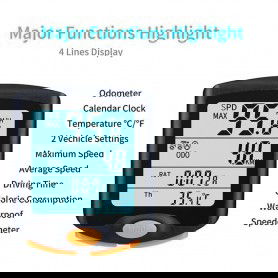 Dr. Phone-DrPhone FCS2 Fietscomputer - Draadloze fiets snelheidsmeter - Spatwaterdicht - 4-Lijn display met achtergrondverlichting€ 27,95€ 23,10DrPhoneAccessoires8720118821893