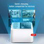 DrPhone WLX Intelligent QC 3.0/2.4A & PD 3.0 Multi-poort USB-Snellader 40W met LCD-scherm - Snel opladen – Wandlader - Wit