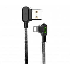 Dr. Phone-DrPhone MDD Series Lightning Oplaadkabel 2.4A – Oplaadsnoer - 90 graden Haaks Nylon Gevlochten Kabel & Data syncronisatie - 1.8M€ 14,95€ 12,36DrPhoneTelefoniekabel8720118058466