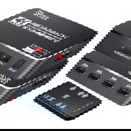 Dr. Phone-DrPhone ARC4 V2 HDMI 2.0B HDMI Switch - HDR10 - 5 Poorten 4K 60Hz - Ondersteunt Dolby -Max tot 18.5Gbps- HDCP 2.2 & 3D€ 32,95€ 27,23DrPhoneHDMI Switch8720118943434
