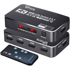 Dr. Phone-DrPhone ARC4 V2 HDMI 2.0B HDMI Switch - HDR10 - 5 Poorten 4K 60Hz - Ondersteunt Dolby -Max tot 18.5Gbps- HDCP 2.2 & 3D€ 32,95€ 27,23DrPhoneHDMI Switch8720118943434