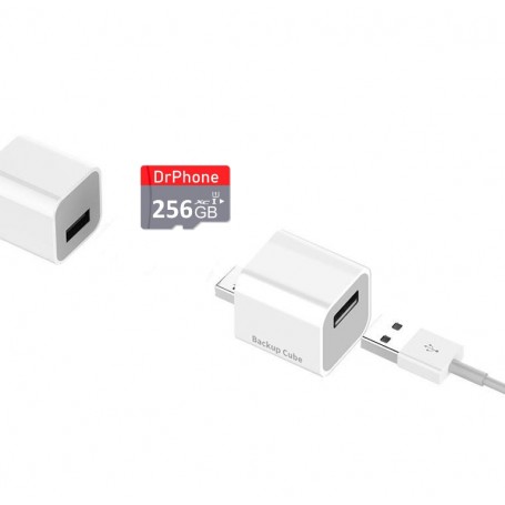 Dr. Phone-DrPhone Cube + 256GB Micro SD - Automatische Backup Bestanden - Geschikt voor iPhone / iPad + App - voor Foto's / Video's€ 79,95€ 66,07DrPhoneAdapter/Converter8720118276082