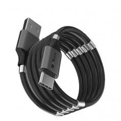 Dr. Phone-DrPhone MAG1 - USB-C - 3A - Kabel Type-C - Magnetisch Oprolsysteem - 1 Meter Oplaadkabel - Zwart€ 9,95€ 8,22DrPhoneKabels8720118662328