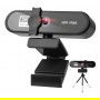 DrPhone CW7 - 2K Webcam – 2592x1944P– met Microfoon/Statief en Privacykap - Autofocus - Groothoek – 5MP - Zwart