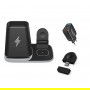 DrPhone LEVEL2 - Draadloze Oplader - 4 in 1 - Docking Station - Oplaadstation - Airpods/ Apple Watch / Apple Penhouder/ iPhone