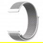 DrPhone SWB2 - Universele 20mm Nylon Geweven Elastische Band met klittenband - Horlogeband – Armband – Grijs