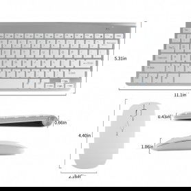 Dr. Phone-Elementkey V09 - Draadloos Toetsenbord - 2.4GHz - Muis - Geschikt voor Computer - Laptop - Wit€ 29,95€ 24,75ElementkeyToetsenbord8720118105115