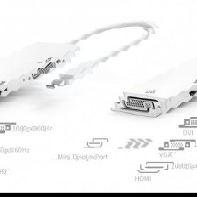Dr. Phone-DrPhone VHD1 - 3 in 1 Mini Displaypoort Naar VGA & HDMI & DVI Monitor Adapter Kabel - High Performance Chips - Zwart€ 14,95€ 12,36DrPhoneHub / Adapter8720118276402