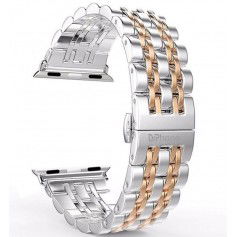 Dr. Phone-DrPhone 7-Kralen - Horlogeband RVS - Roestvrij Stalen Armband - Geschikt voor Apple Watch 42mm / 44mm - Rose Goud€ 24,95€ 20,62DrPhoneWearablebandje7091139686190