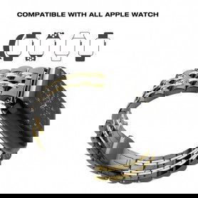 Dr. Phone-DrPhone 7 Kralen Horlogeband – Geschikt voor Apple Watch - Horlogeband 42/44/45mm - Inclusief adapters – Zwart / Zilver€ 29,95€ 24,75DrPhoneWearablebandje8720118910702